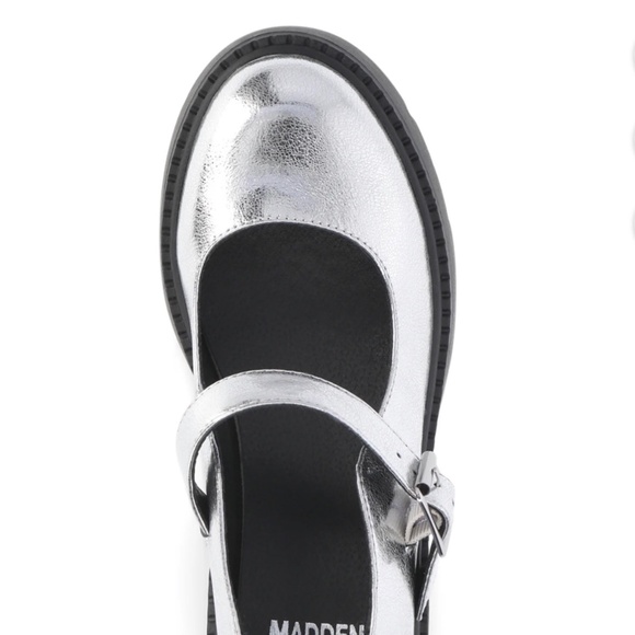 Madden NYC Lug Sole Mary Jane Shoes | adjustable Strap, Comfort Foam Insole - Picture 3 of 6